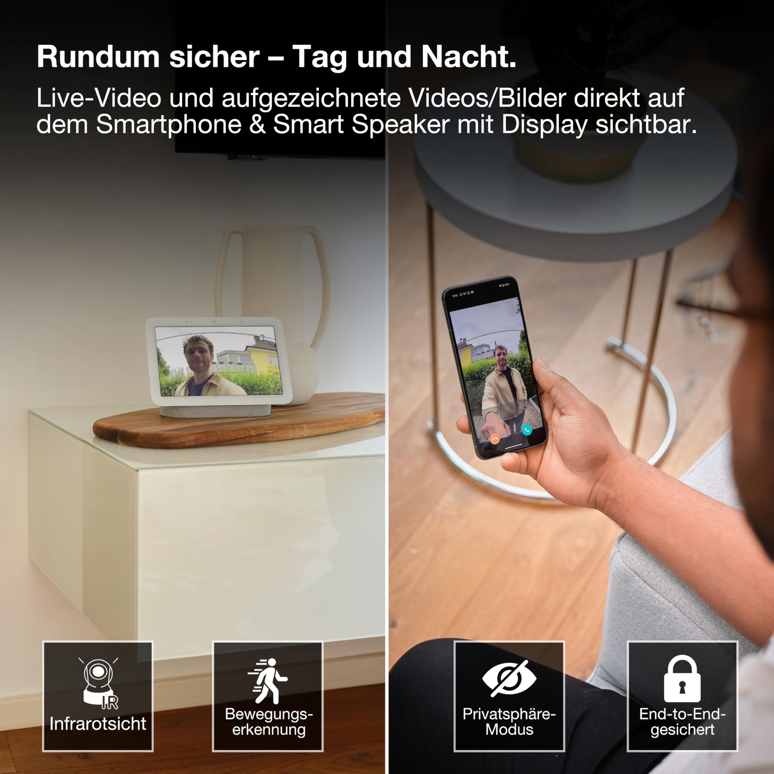 OSRAM SMART+ WiFi Video-Türklingel 2K weiß Akku