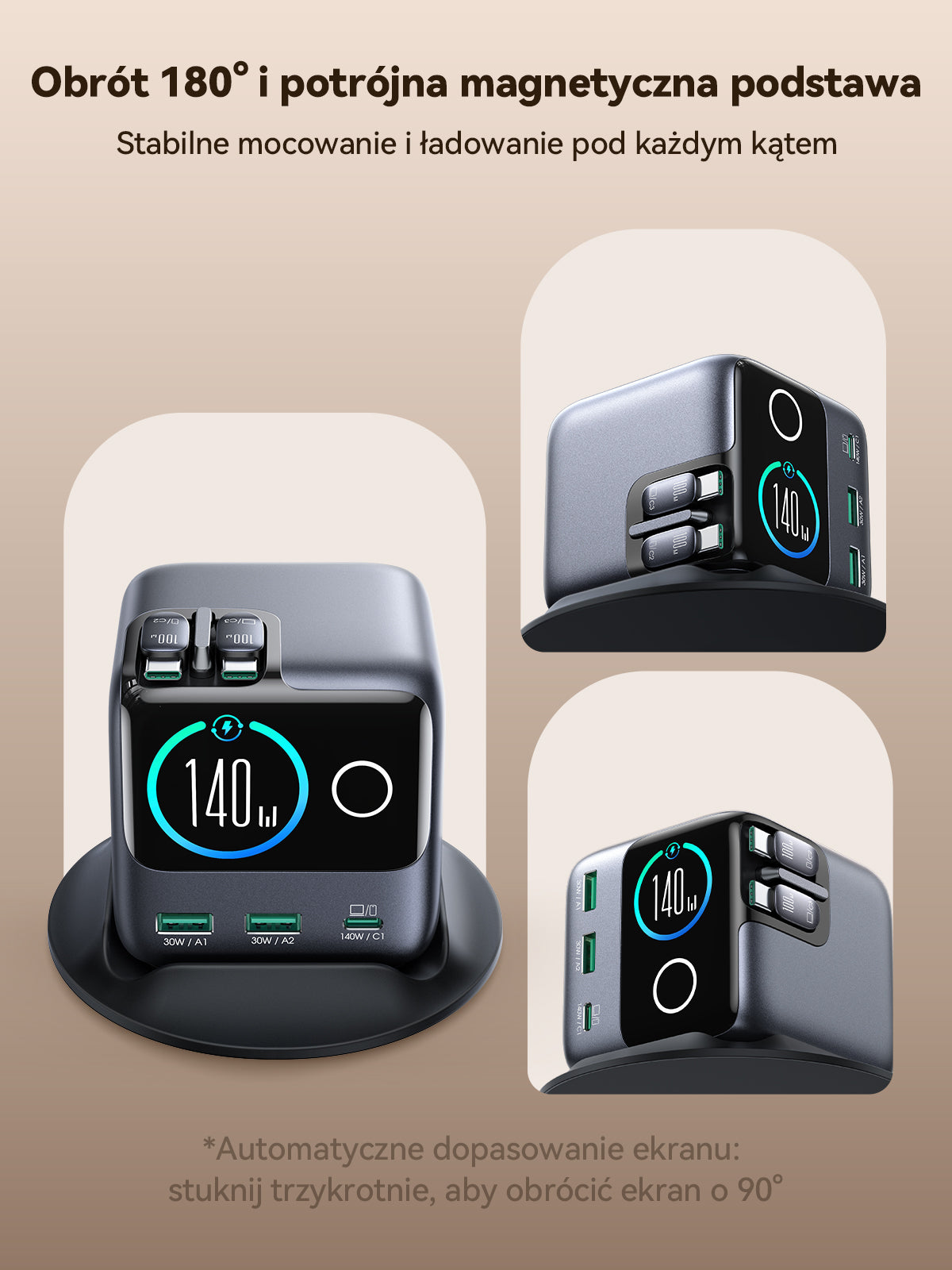 JOYROOM Chargers JR-TRD01 PODIX GaN Ladestation 140W EU