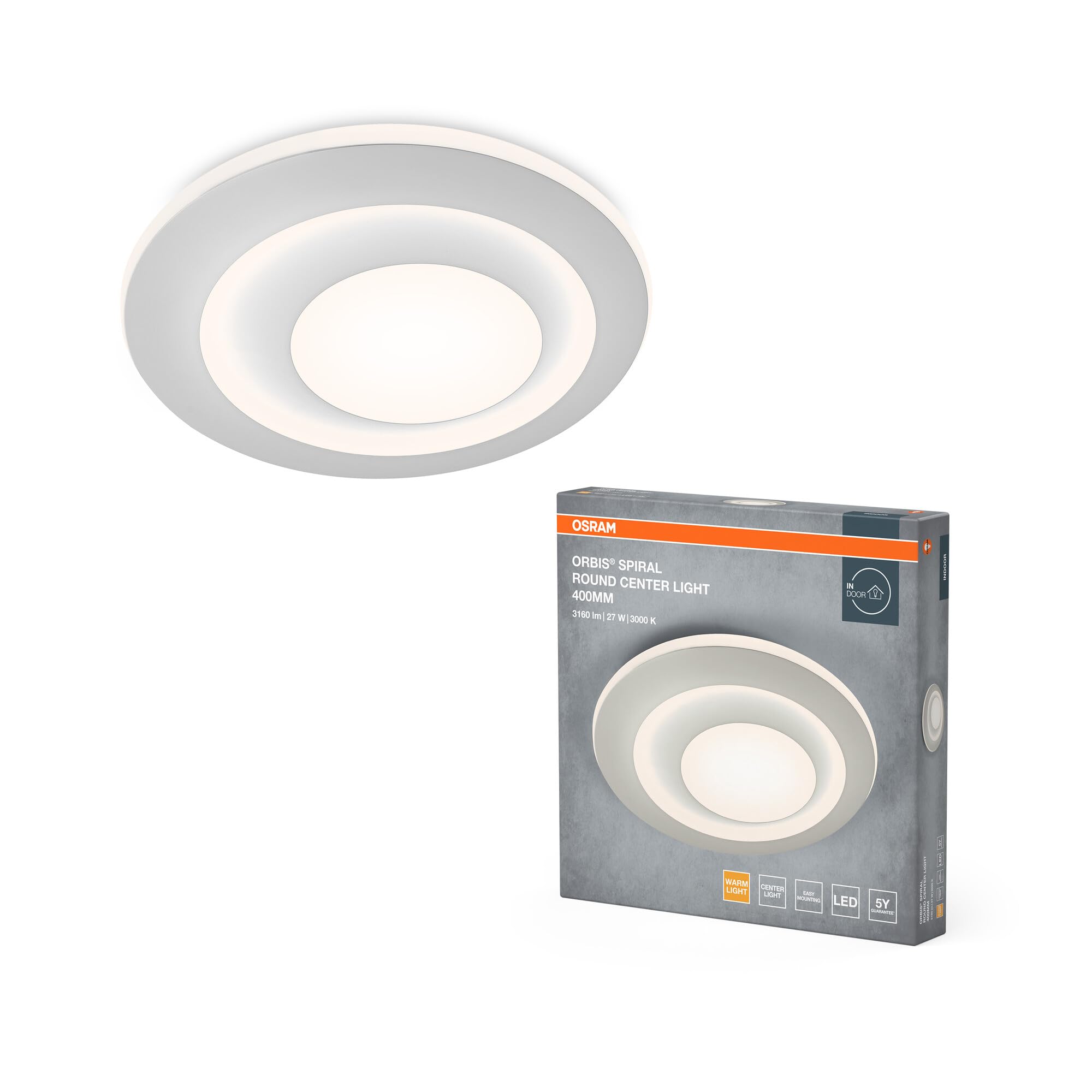 ams OSRAM SMART+ ORBIS Layer Deckenleuchte 45cm weiß 24W