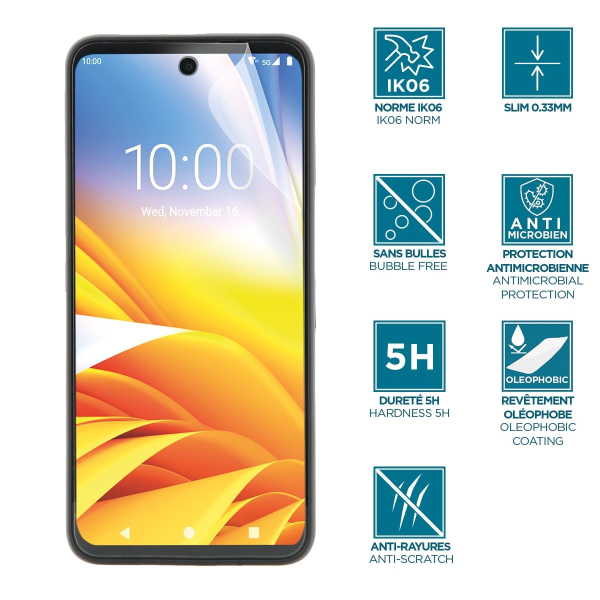 Mobilis Displayschutzfolie Zebra EM45 RFID Kratzschutz