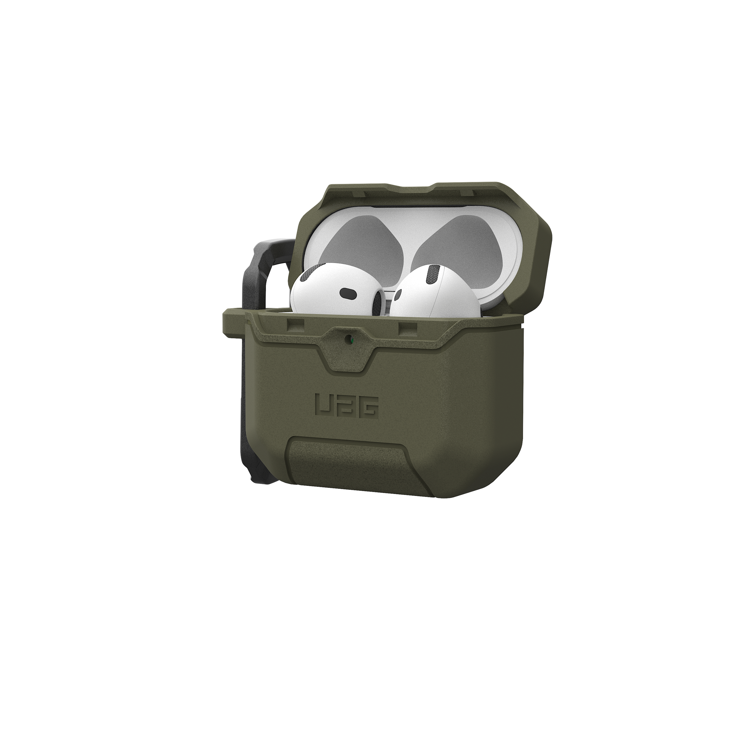 UAG Scout AirPods 4 Hülle TPU Schwarz Karabiner