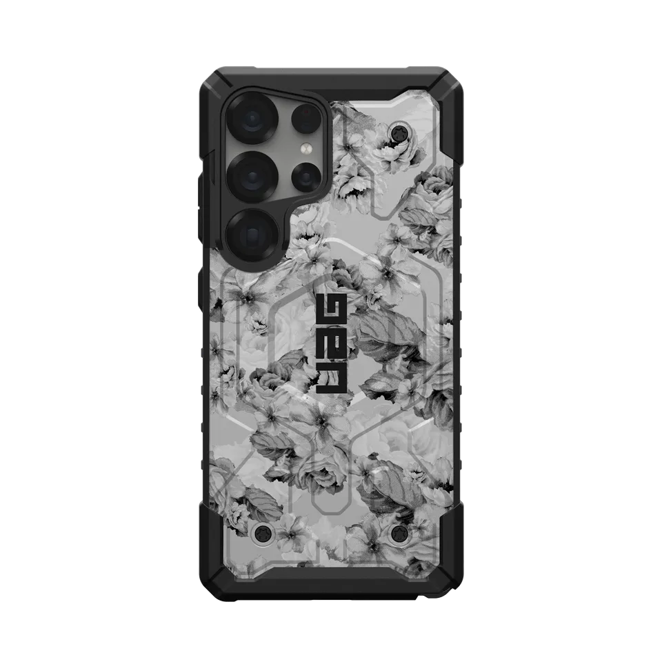 UAG Pathfinder Schutzhülle Galaxy S26 Ultra Floral Grey stoßfest