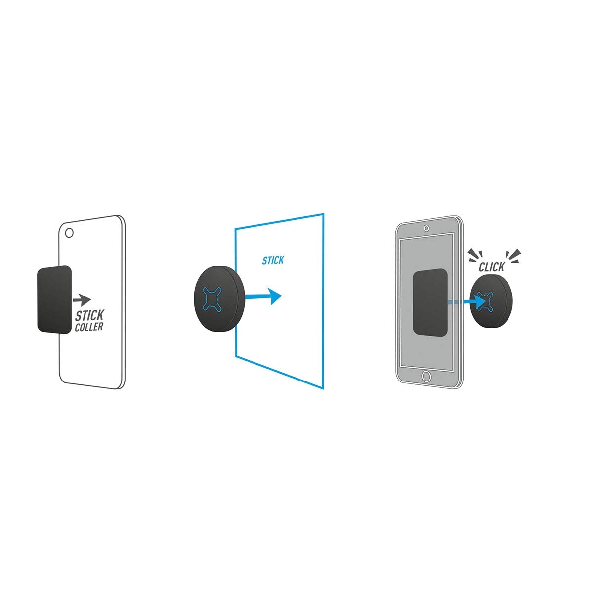 Mobilis U.Fix Universal Home Phone Kit Mini Magnet-Halter