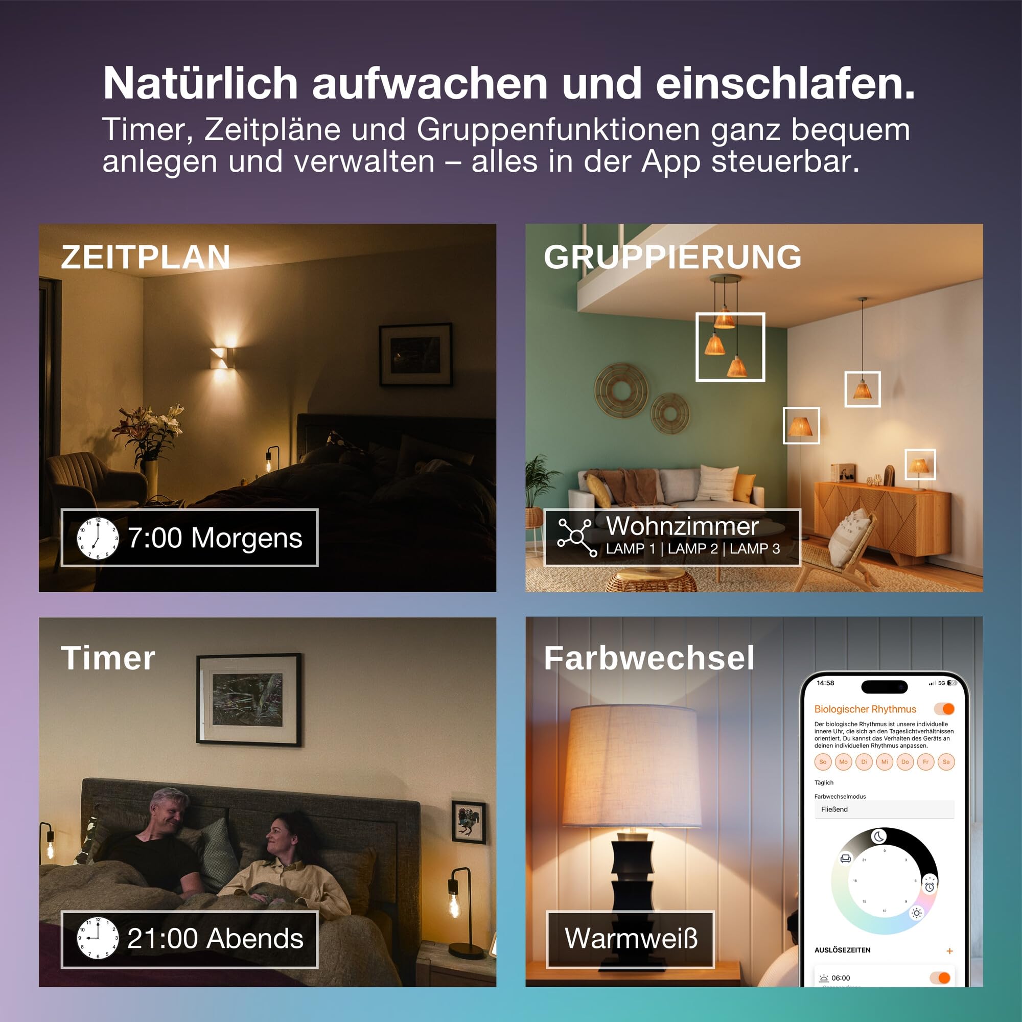 ams OSRAM SMART+ Globe LED-Lampe E14 RGBW 2er Pack