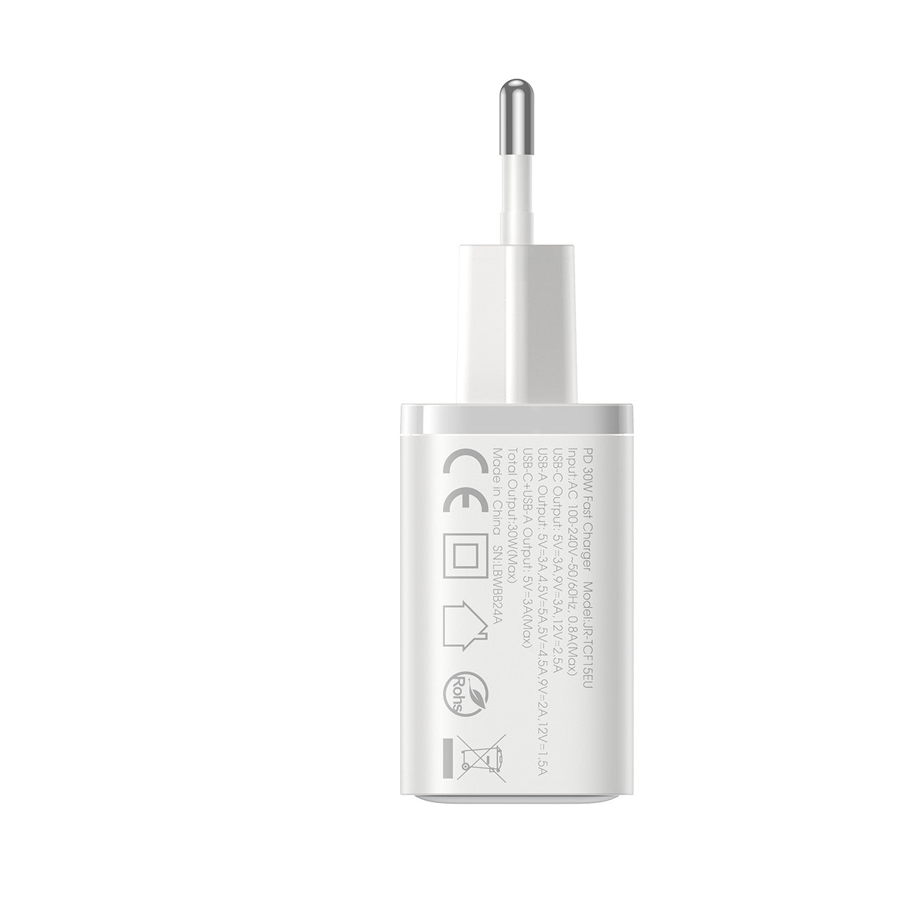 JOYROOM JR-TCF15 Ladegerät 30W Dual USB-A+C Transparent