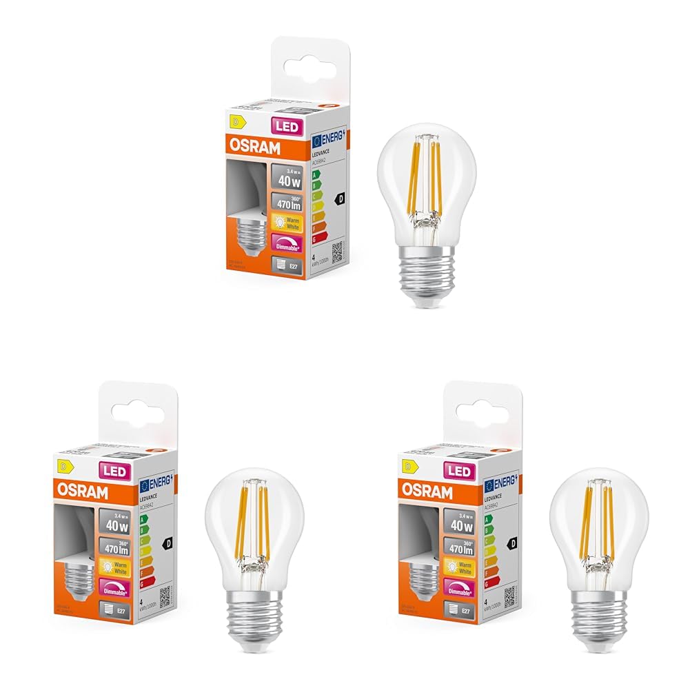 OSRAM Superstar Classic P25 Filament LED Tropfen E27 25W