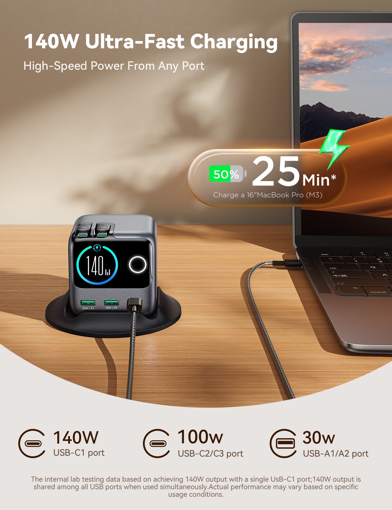 JOYROOM Chargers JR-TRD01 PODIX Ladestation 140W EU