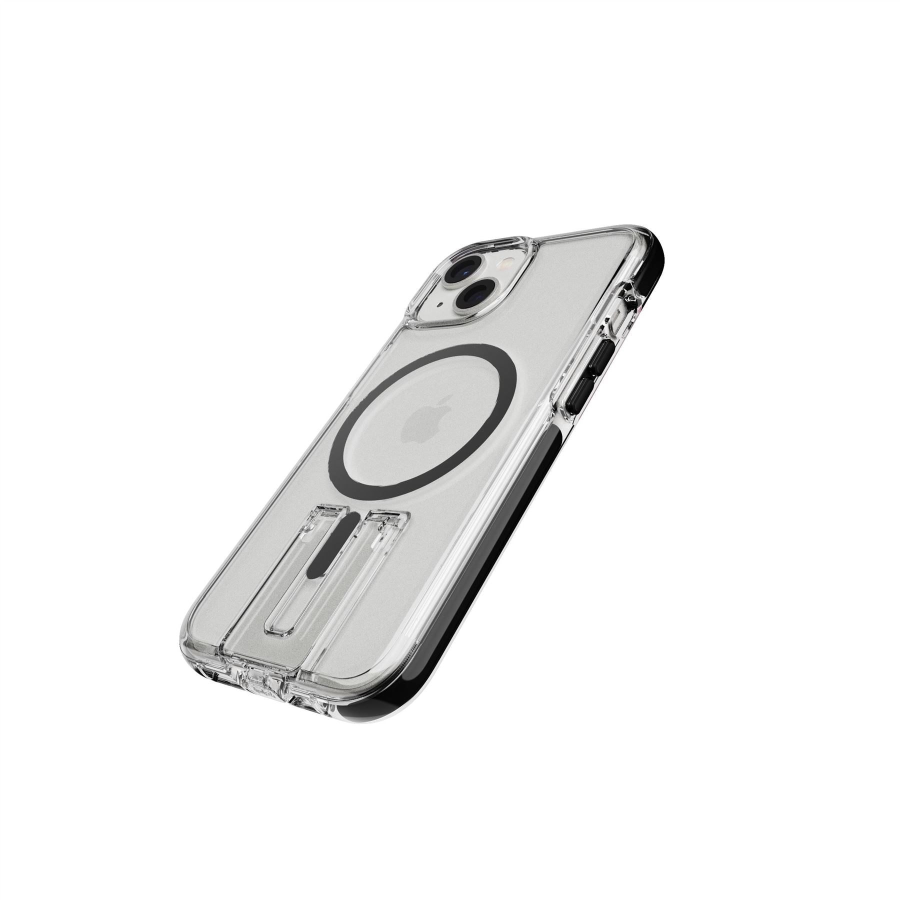 Tech21 EvoCrystal Kick iPhone 13/14/15 Hülle Clear Black