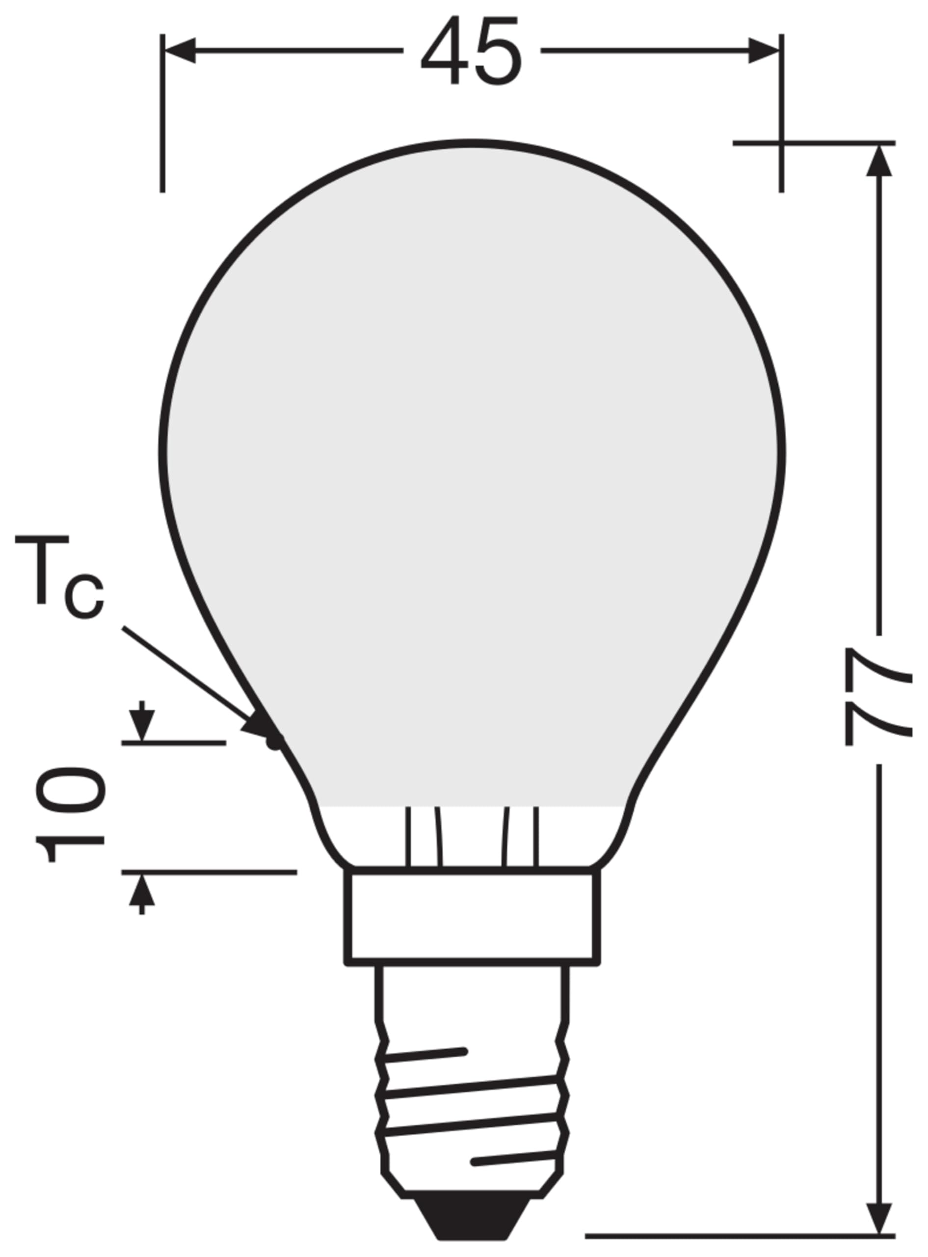 ams OSRAM Smart+ P40 LED E14 4,2W 5er-Pack warmweiß