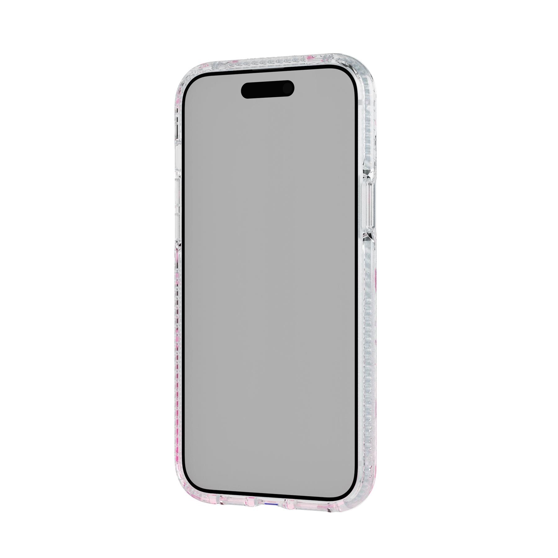 Tech21 FlexQuartz iPhone 15 Plus Hülle MagSafe Rosa Kirschblüte