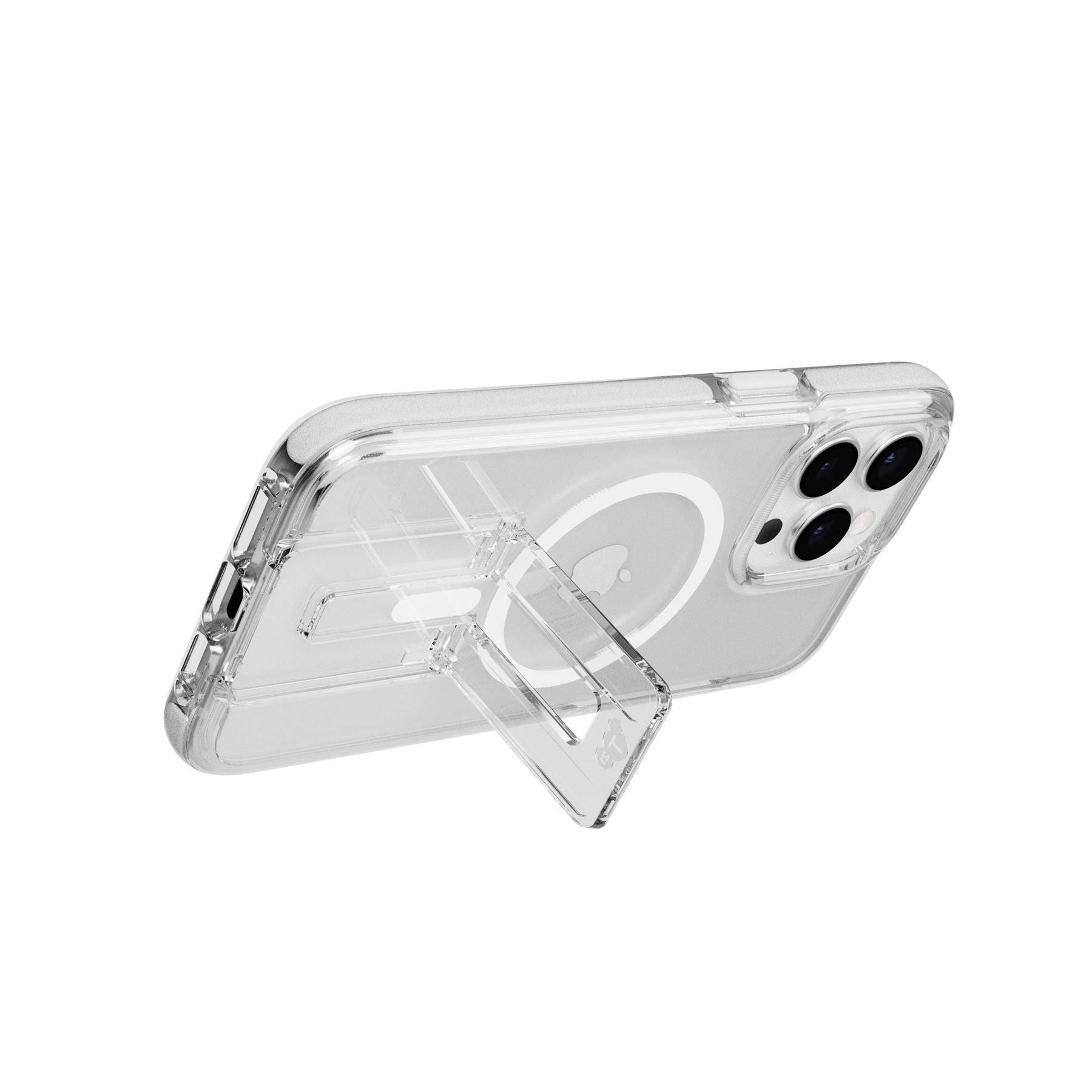 Tech21 EvoCrystal Kick iPhone 15 Pro Max Hülle Weiß MagSafe