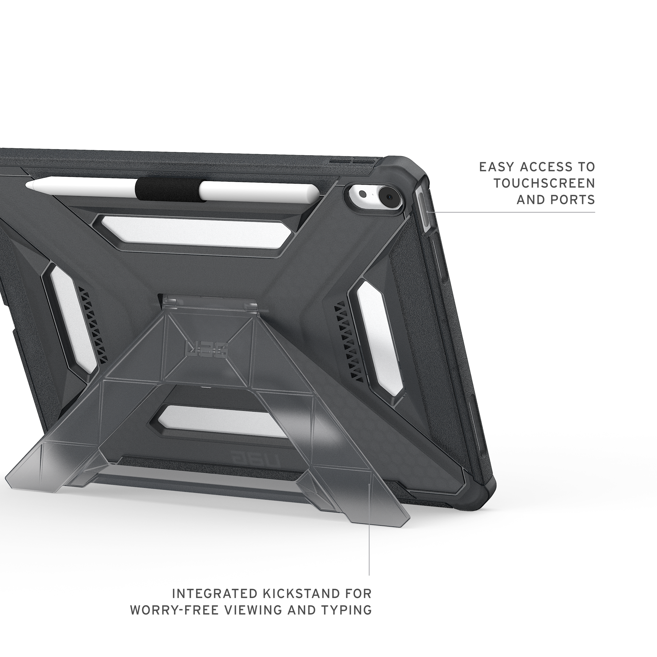 UAG Scout Plus iPad Air 11 Hülle (M2) mit Ständer