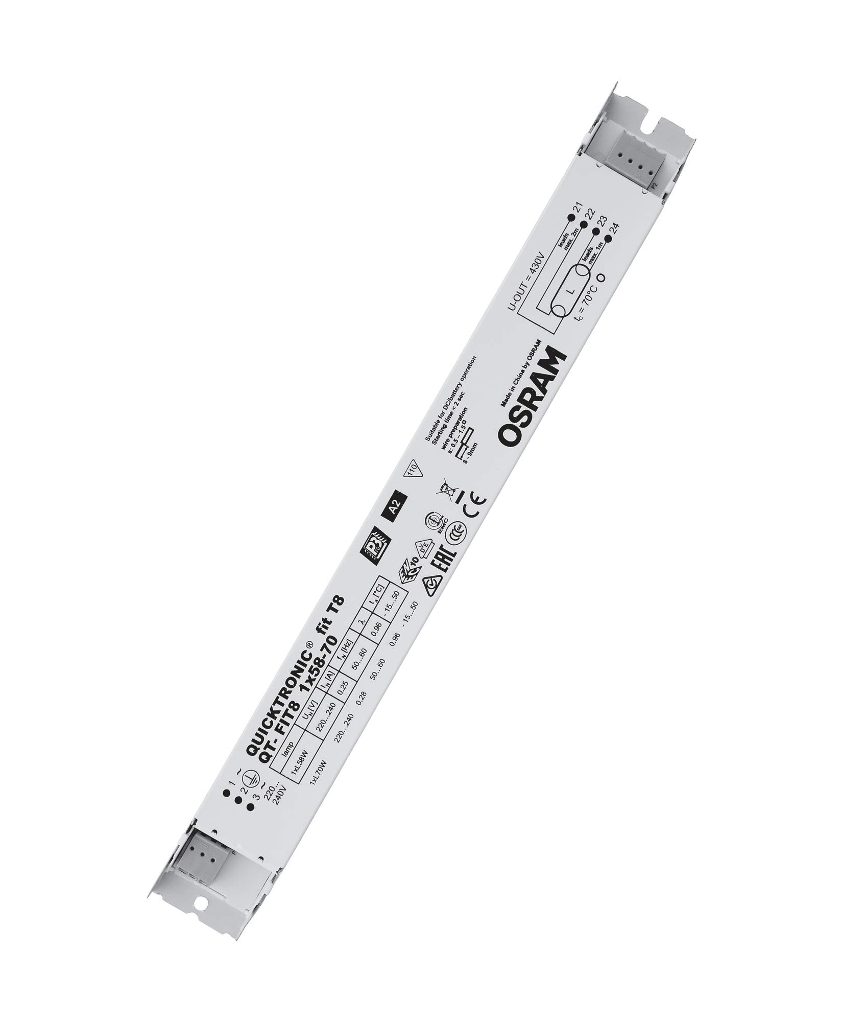 OSRAM POWERTRONIC QT-FIT8 1X58-70 EVG Vorschaltgerät
