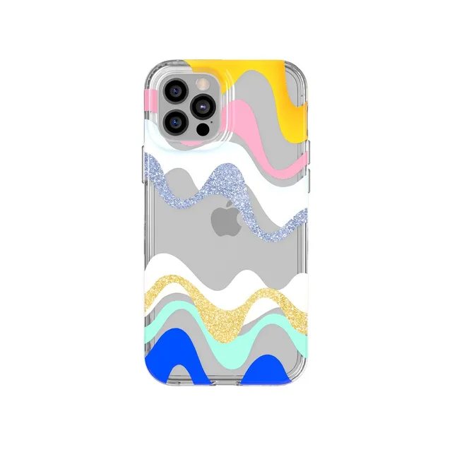 Tech21 EvoArt iPhone 12/12 Pro Hülle Wiggle bunt 12ft