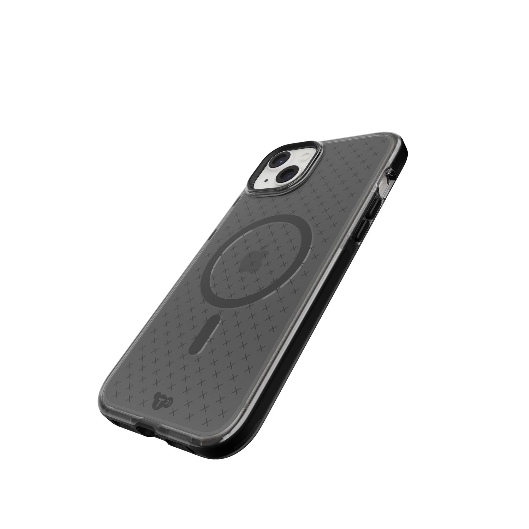 Tech21 Evo Check iPhone 15 Plus Hülle Smokey Black MagSafe