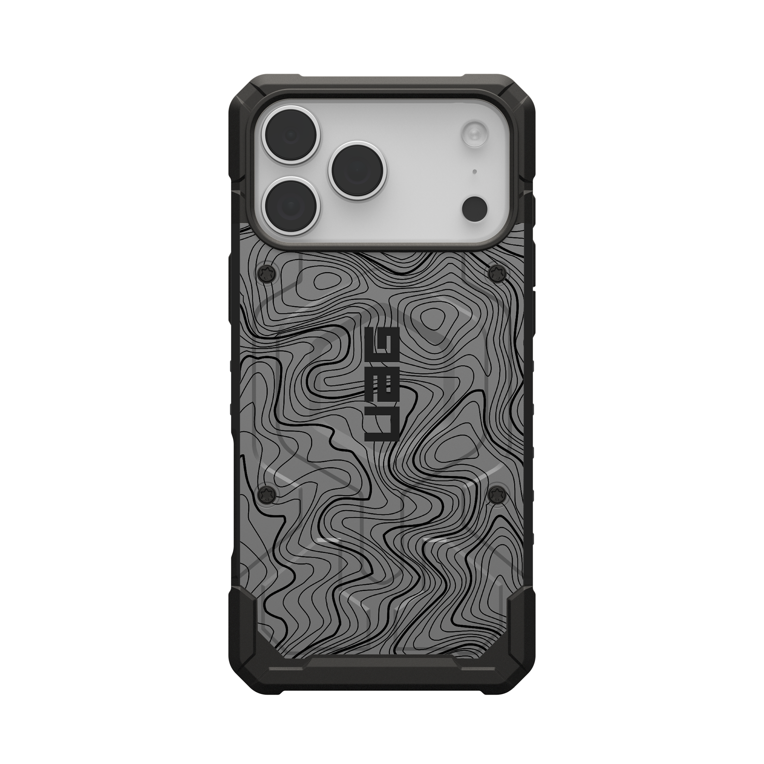 UAG Pathfinder iPhone 17 Pro Max MagSafe Hülle Grey Topography