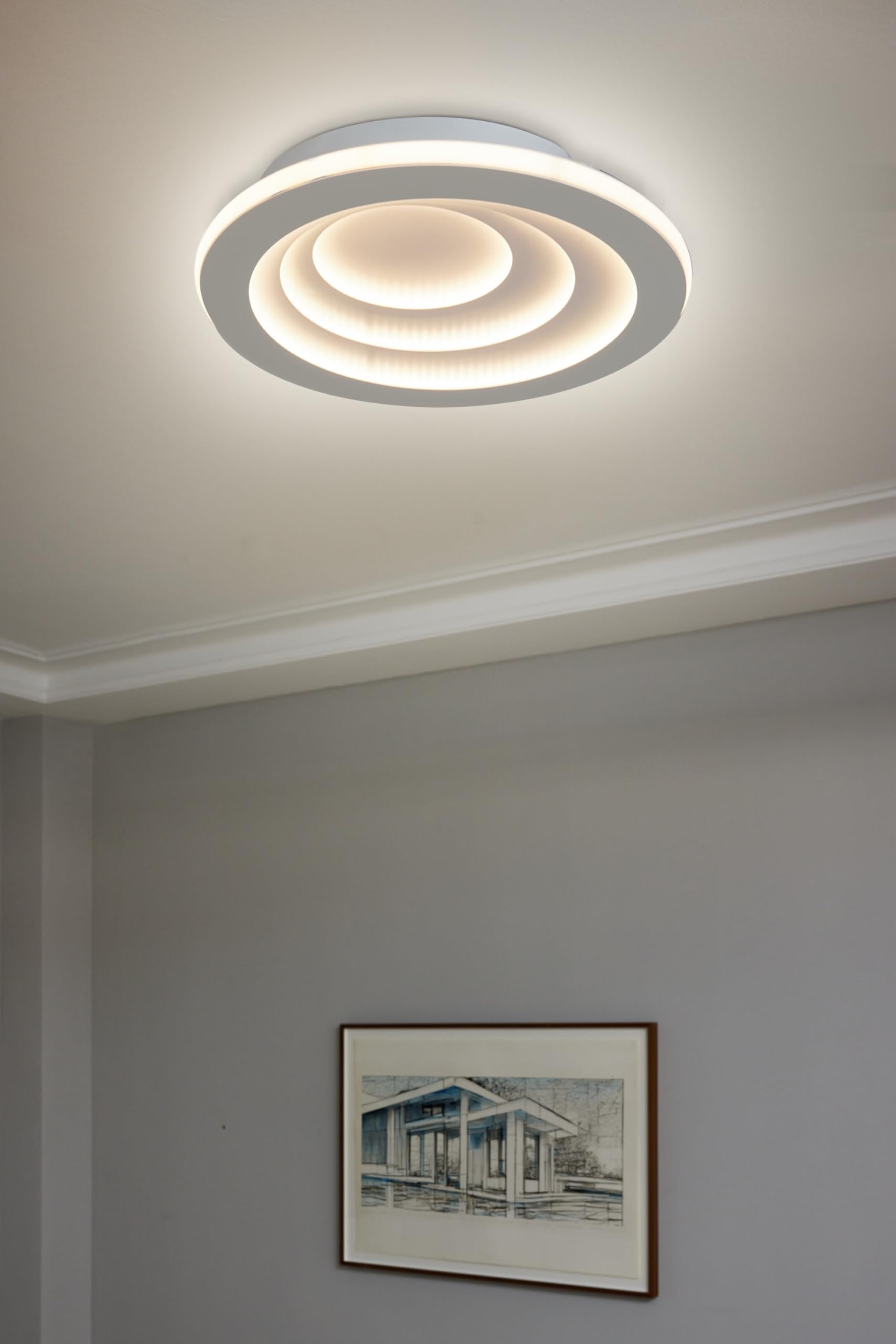 OSRAM SMART+ Spiral Deckenleuchte 500mm weiß 40W Matter