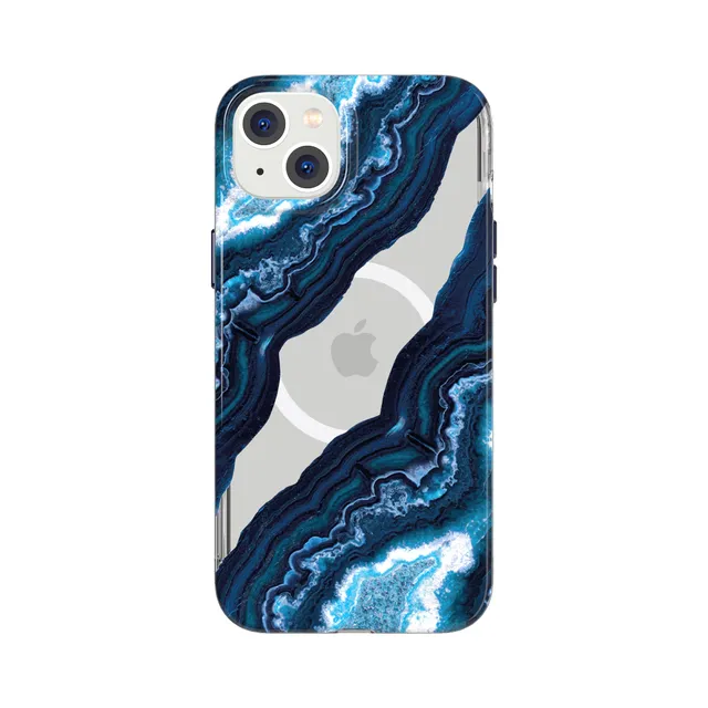 Tech21 EvoArt iPhone 14 Plus Handyhülle Clear Midnight Quartz