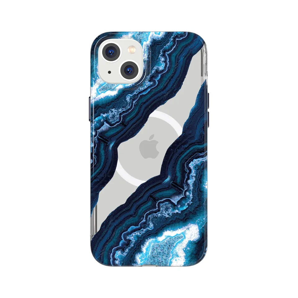Tech21 EvoArt iPhone 14 Plus Handyhülle Clear Midnight Quartz