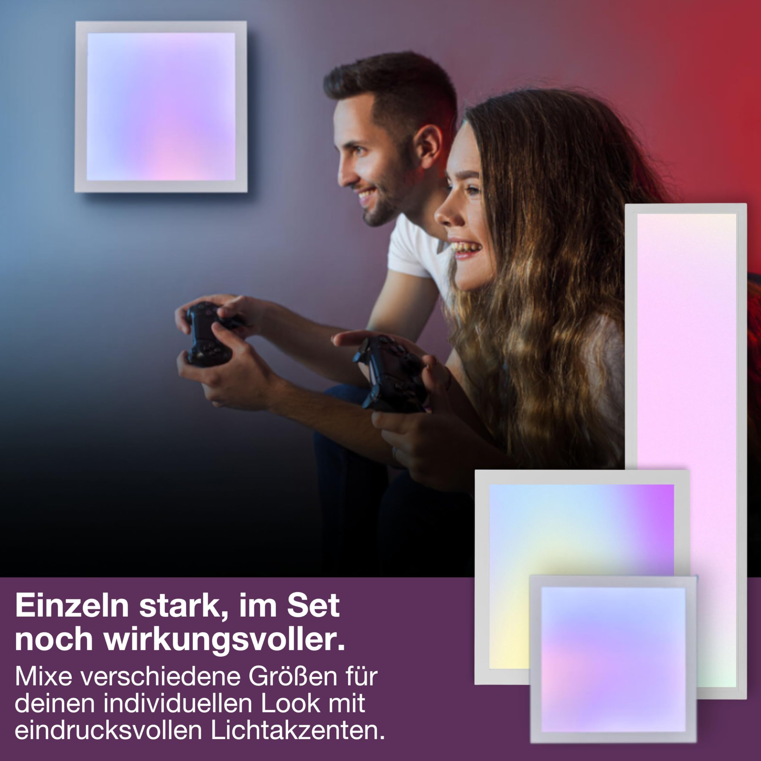 ams OSRAM SMART+ WiFi Magic Panelleuchte 120x30cm 36W