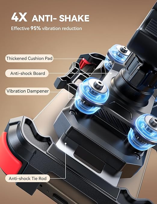 JOYROOM JR-ZS498 Handyhalterung Motorrad schwarz Anti-Vibration