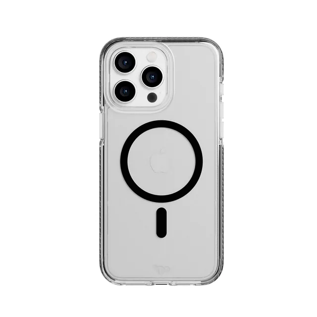 Tech21 EvoCrystal iPhone 15 Pro Max Hülle Graphite Black Klar