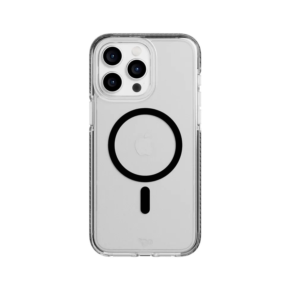 Tech21 EvoCrystal iPhone 15 Pro Max Hülle Graphite Black Klar