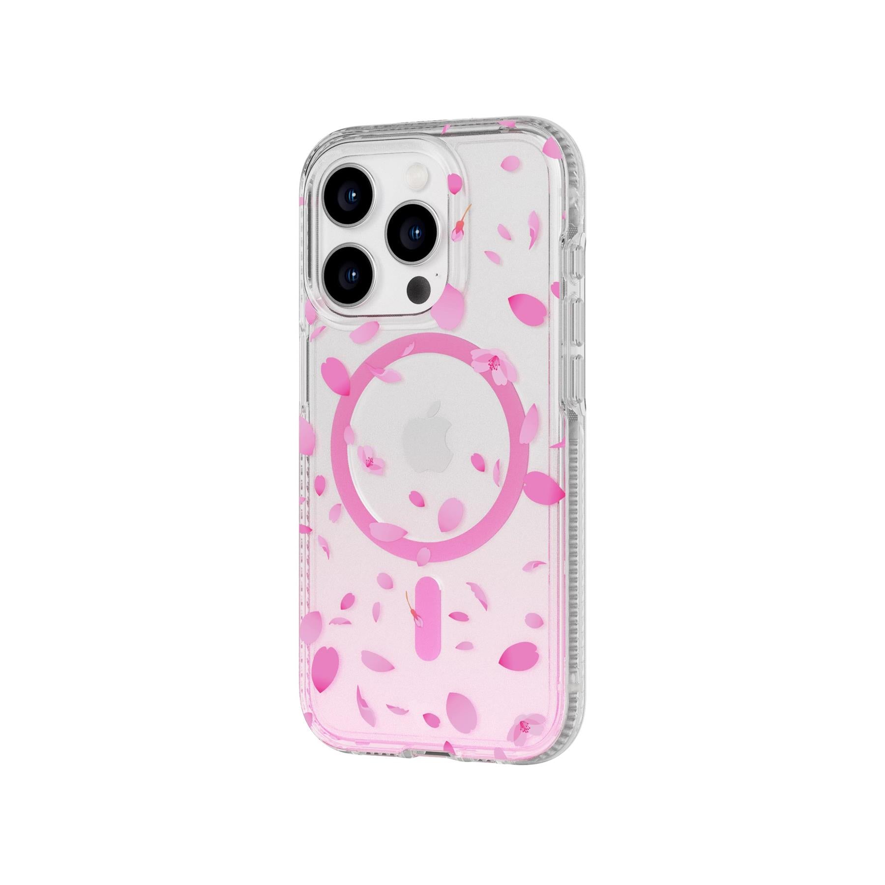 Tech21 FlexQuartz iPhone 15 Pro Hülle MagSafe Cherry Blossom