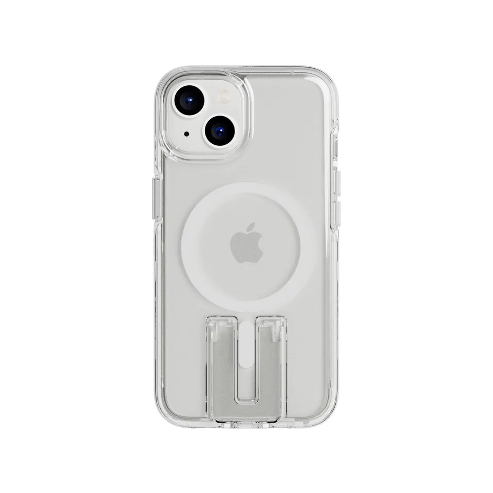 Tech21 EvoCrystal Kick iPhone 15/14/13 Hülle Clear MagSafe