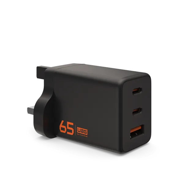 UAG SRGE 65W Wand Ladegerät 3 Port GaN UK Stecker