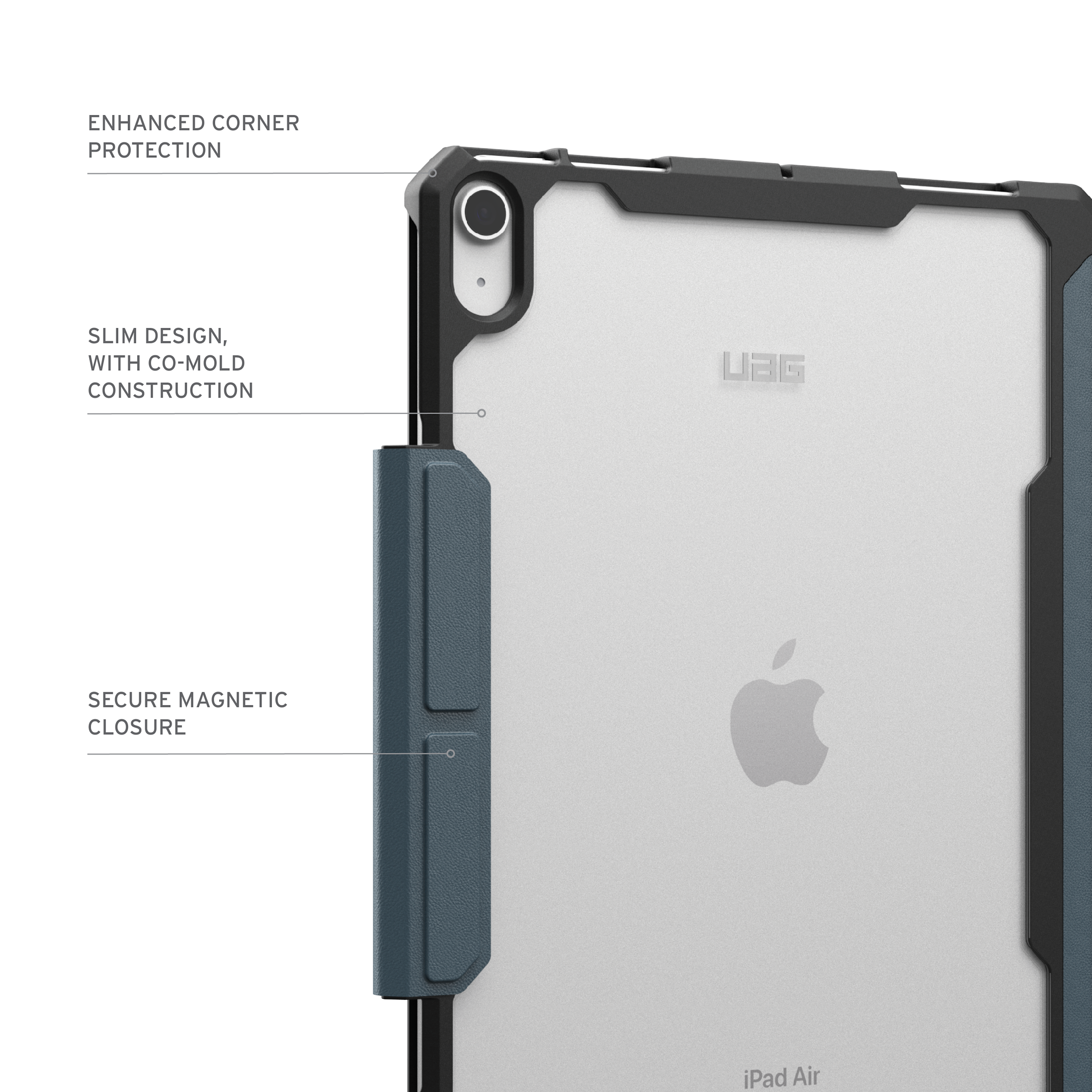 UAG Essential Armor iPad Air 11 M3 2025 Hülle schwarz Folio