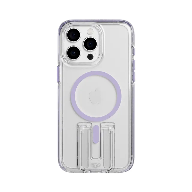 Tech21 EvoCrystal Kick iPhone 15 Pro Max Hülle Lilac