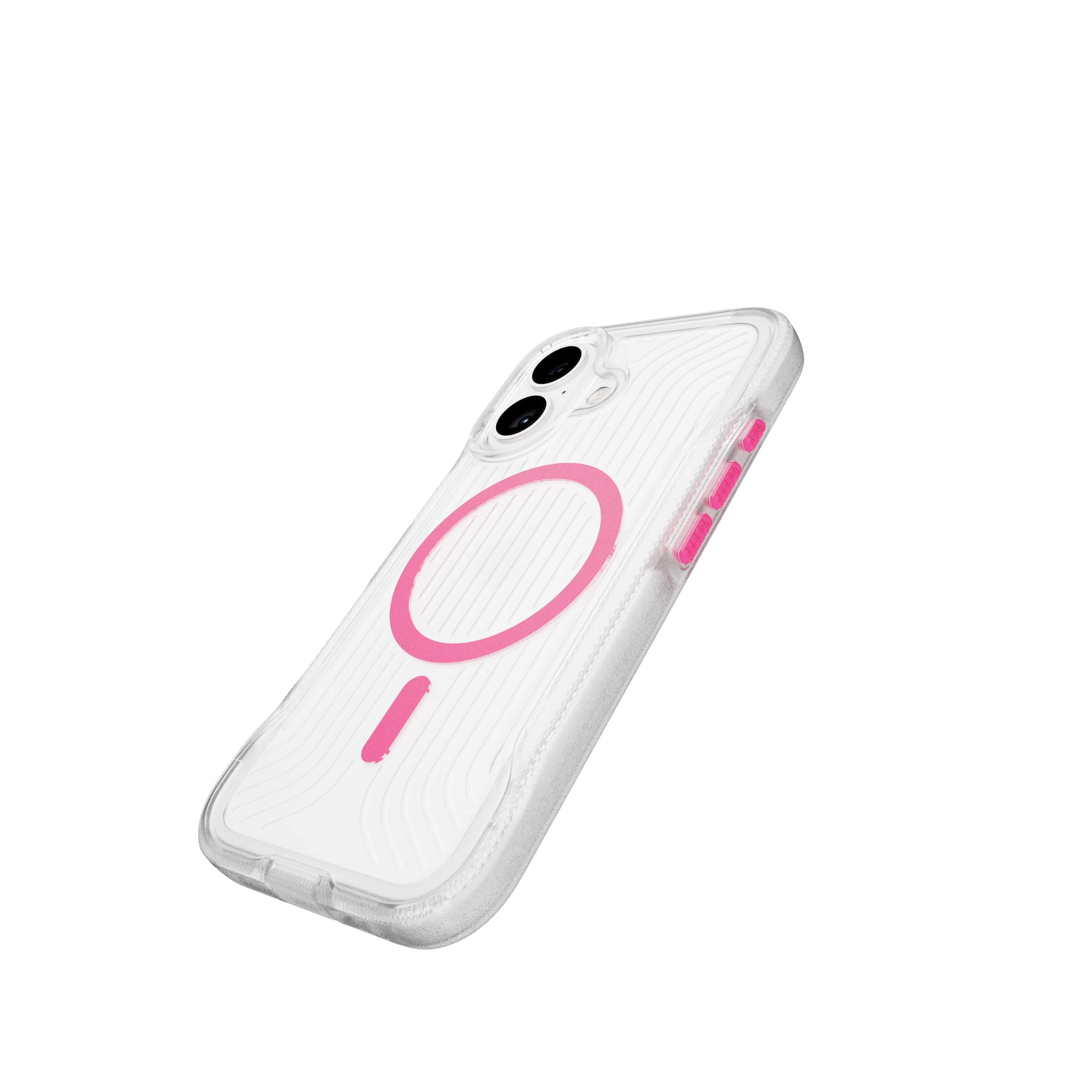 Tech21 FlexPro iPhone 16 Hülle MagSafe Neon Pink Orange Glow