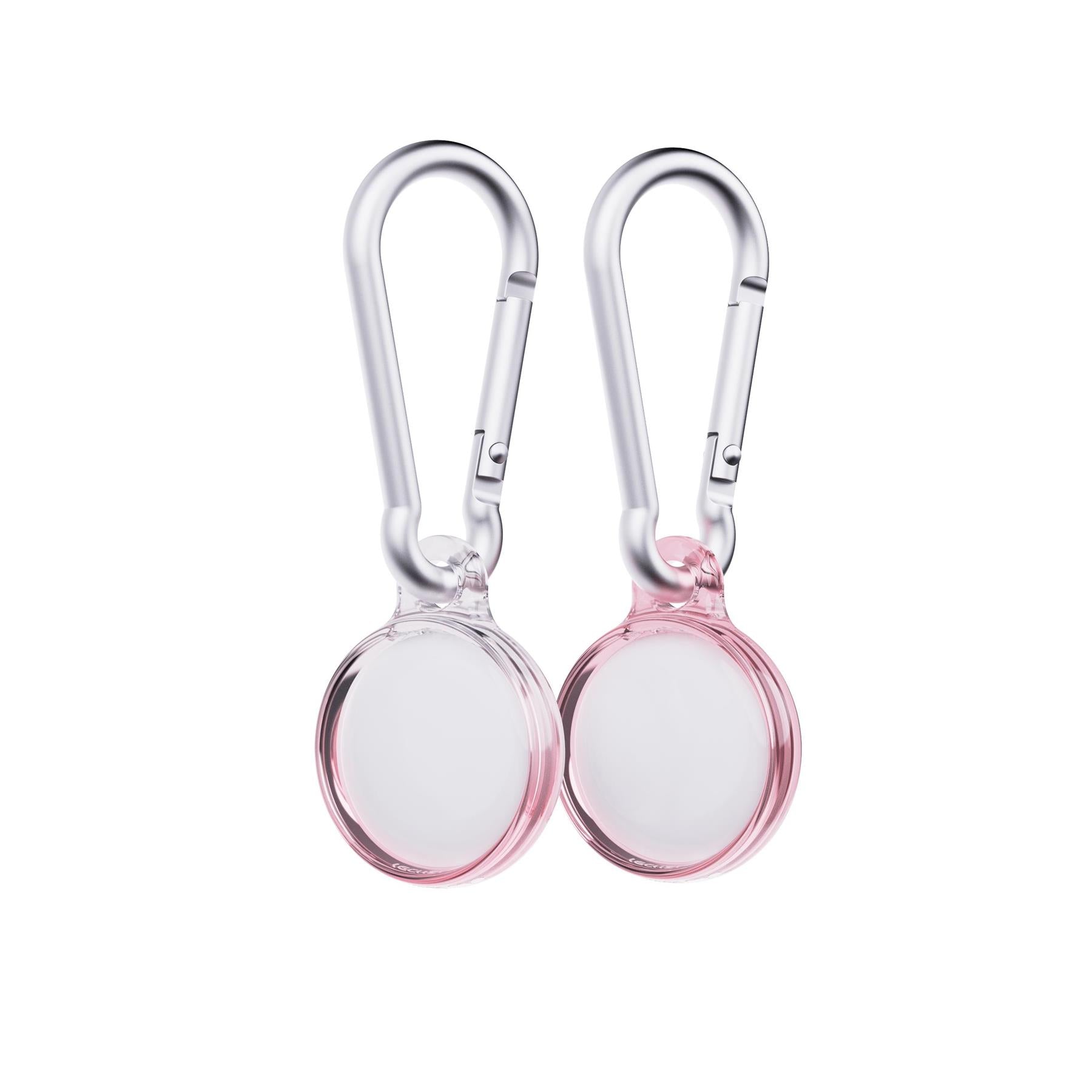 Tech21 EvoPink AirTag Hülle 2er Cherry Blossom Pink Karabiner