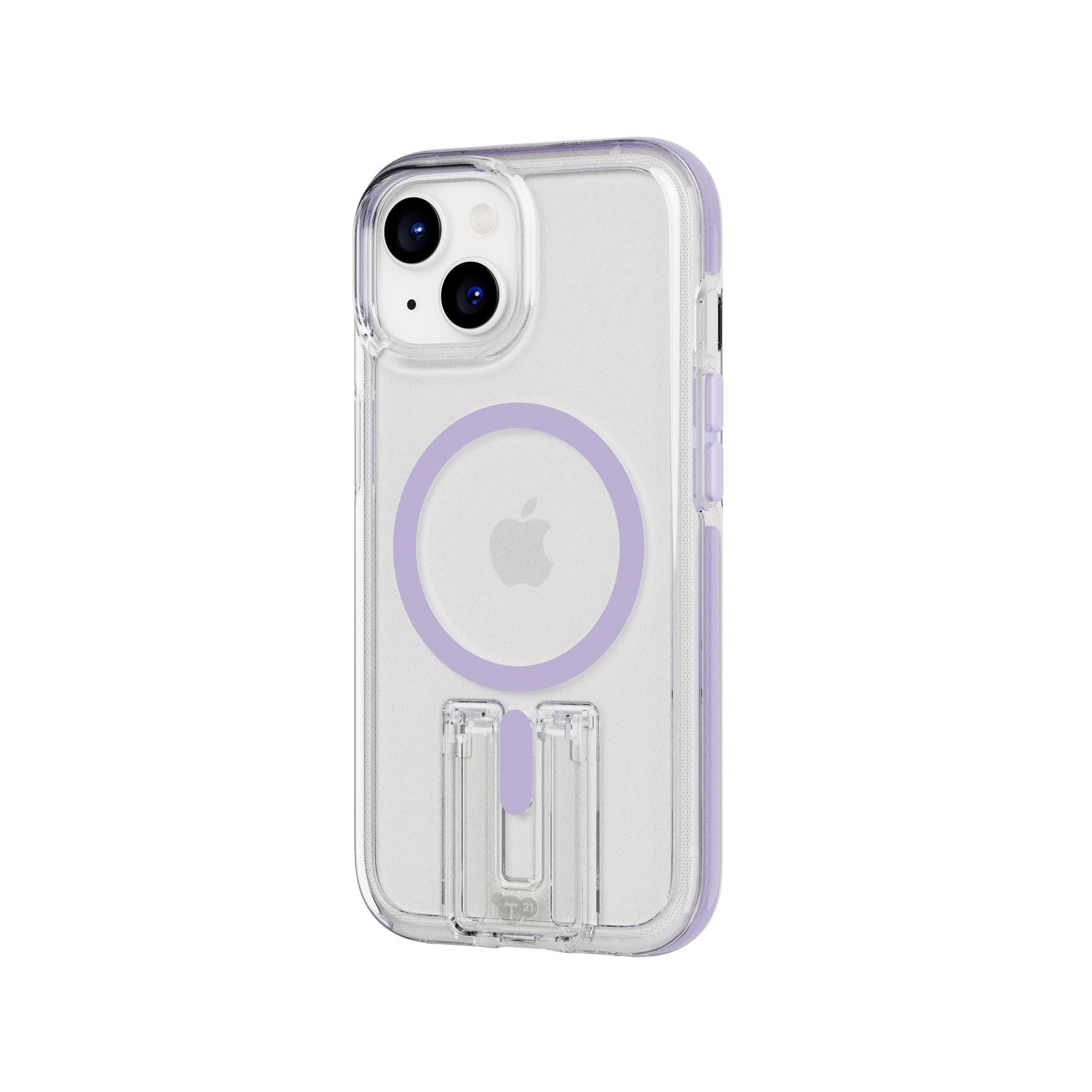Tech21 EvoCrystal Kick iPhone 15/14/13 Hülle Clear Lilac