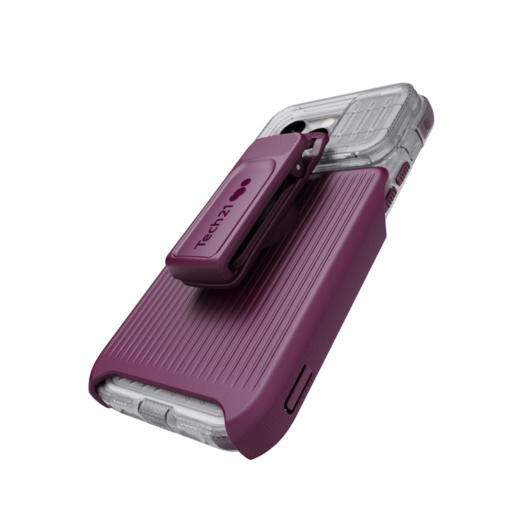 Tech21 EvoMax iPhone 14 Pro Max Handyhülle Frosted Purple