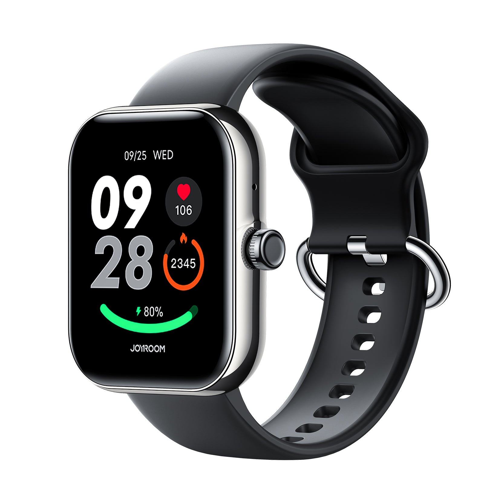 JOYROOM JR-FT5 Plus Smartwatch Graphite Black Anruf 1,96"