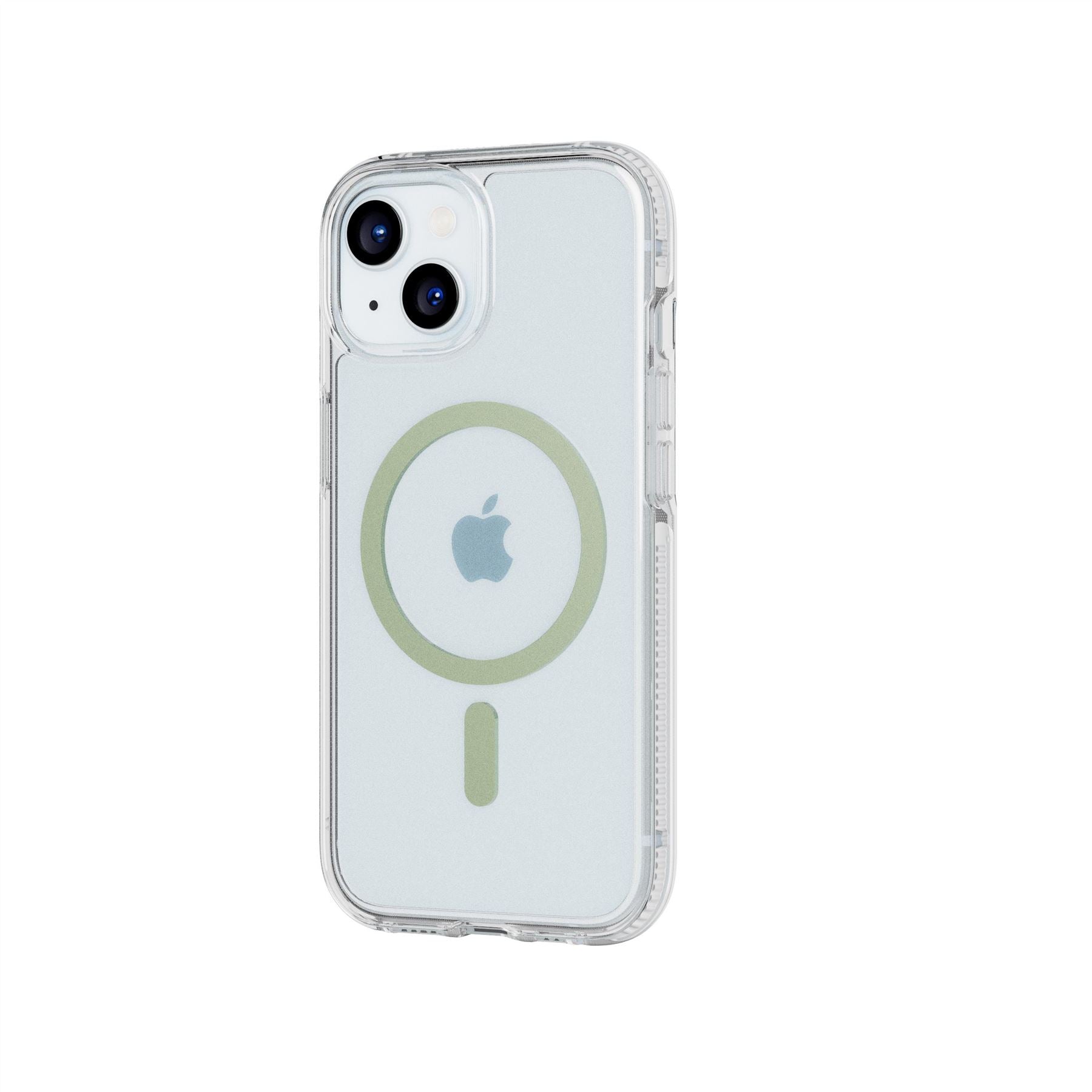 Tech21 FlexQuartz MagSafe iPhone 15 Hülle Clear Green 4,9m Schutz