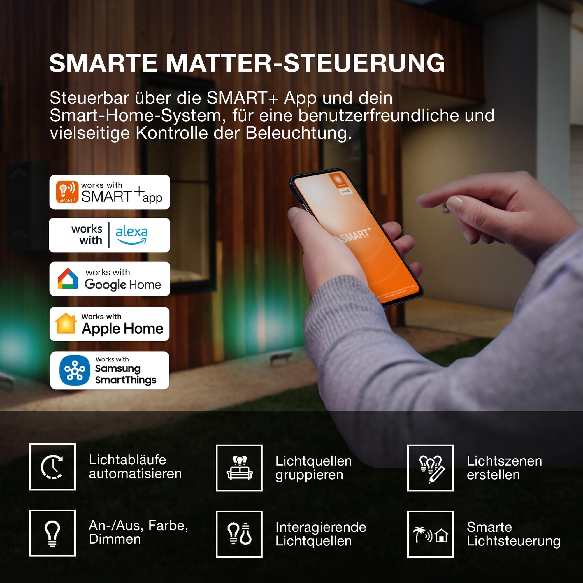 ams OSRAM SMART+ LED Fluter 10W RGBW IP65