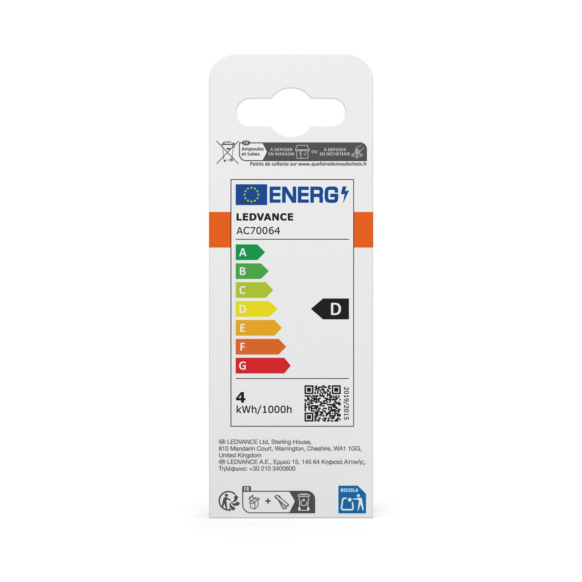 ams OSRAM Star B40 LED Kerze E27 Klar 3,4W 470lm 1er-Pack
