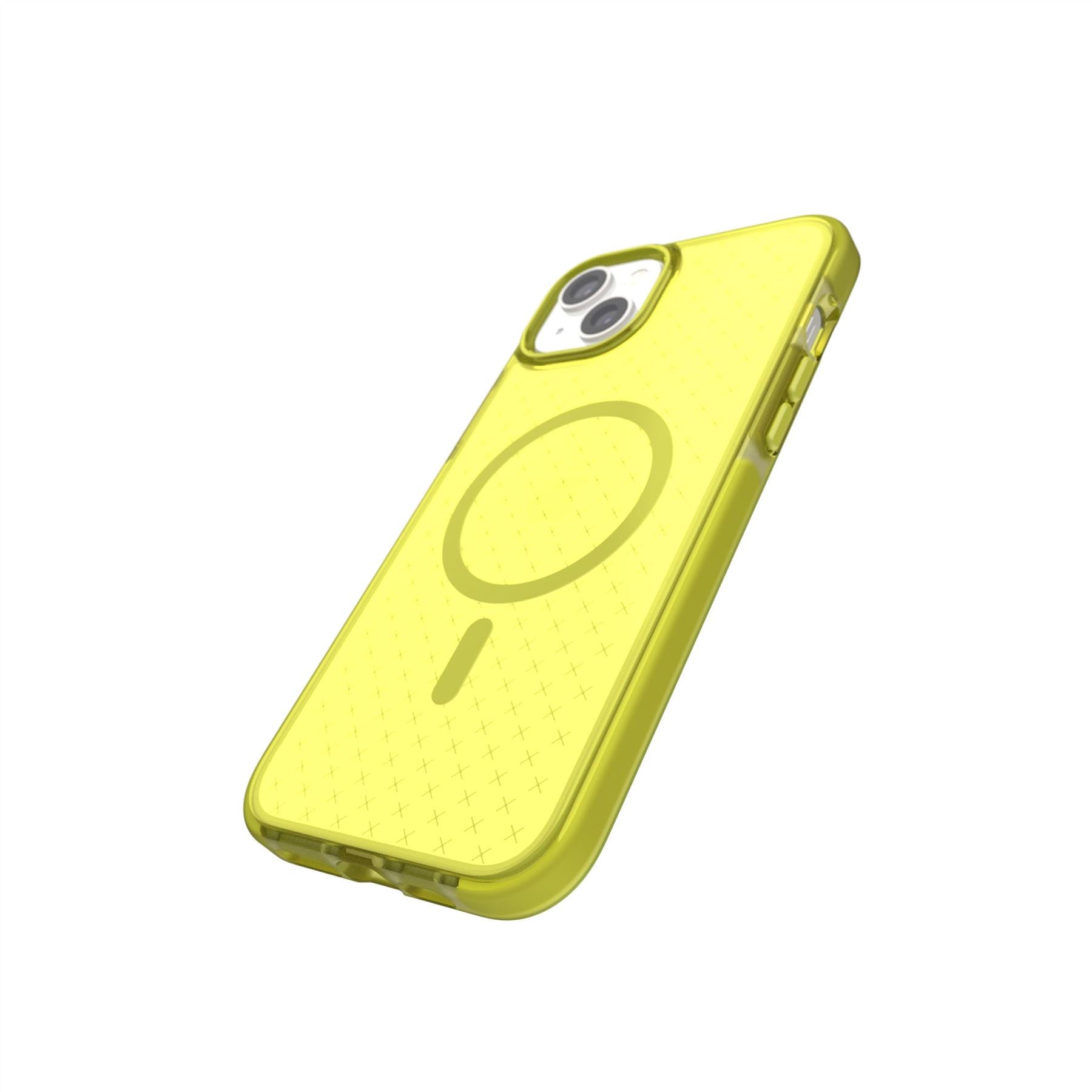 Tech21 EvoCheck iPhone 14 Plus Hülle MagSafe Acid Yellow
