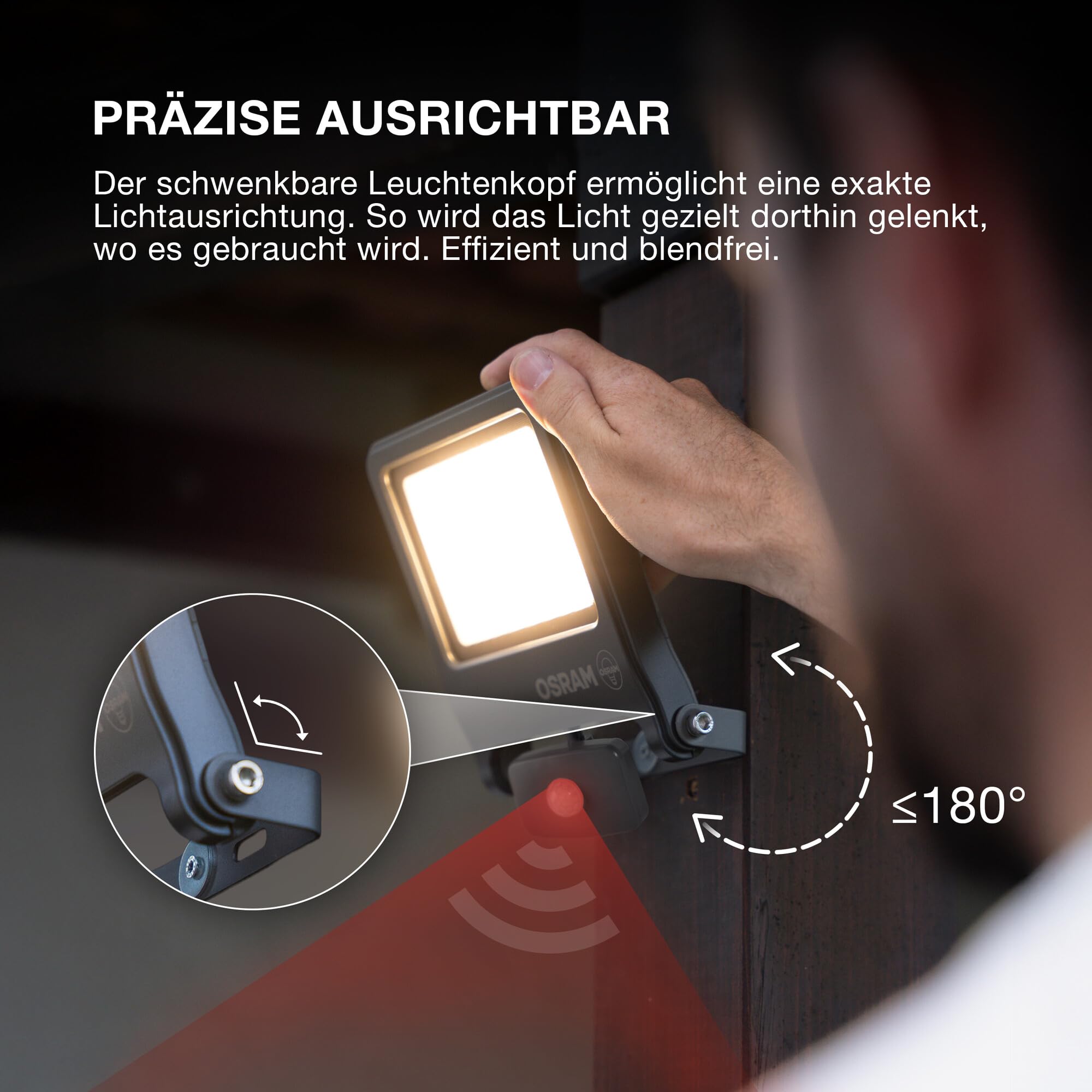 ams OSRAM Endura Flood Sensor Strahler 30W warmweiß