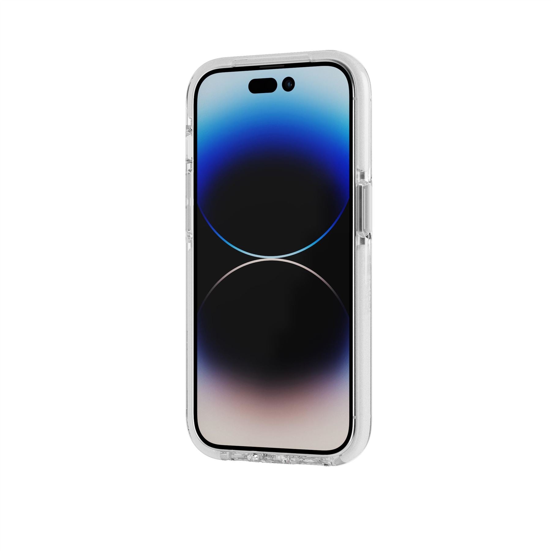 Tech21 EvoCrystal Kick iPhone 14 Pro Hülle MagSafe Weiß Ständer