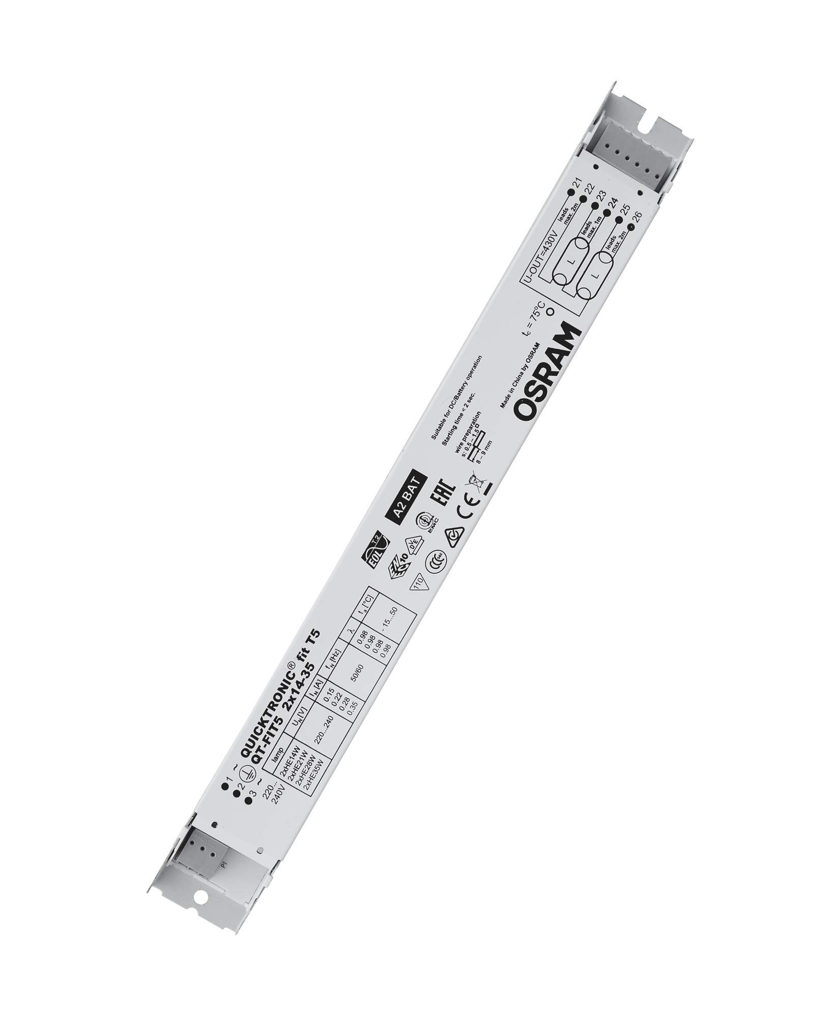 OSRAM POWERTRONIC QT-FIT5 2X14-35 EVG Vorschaltgerät
