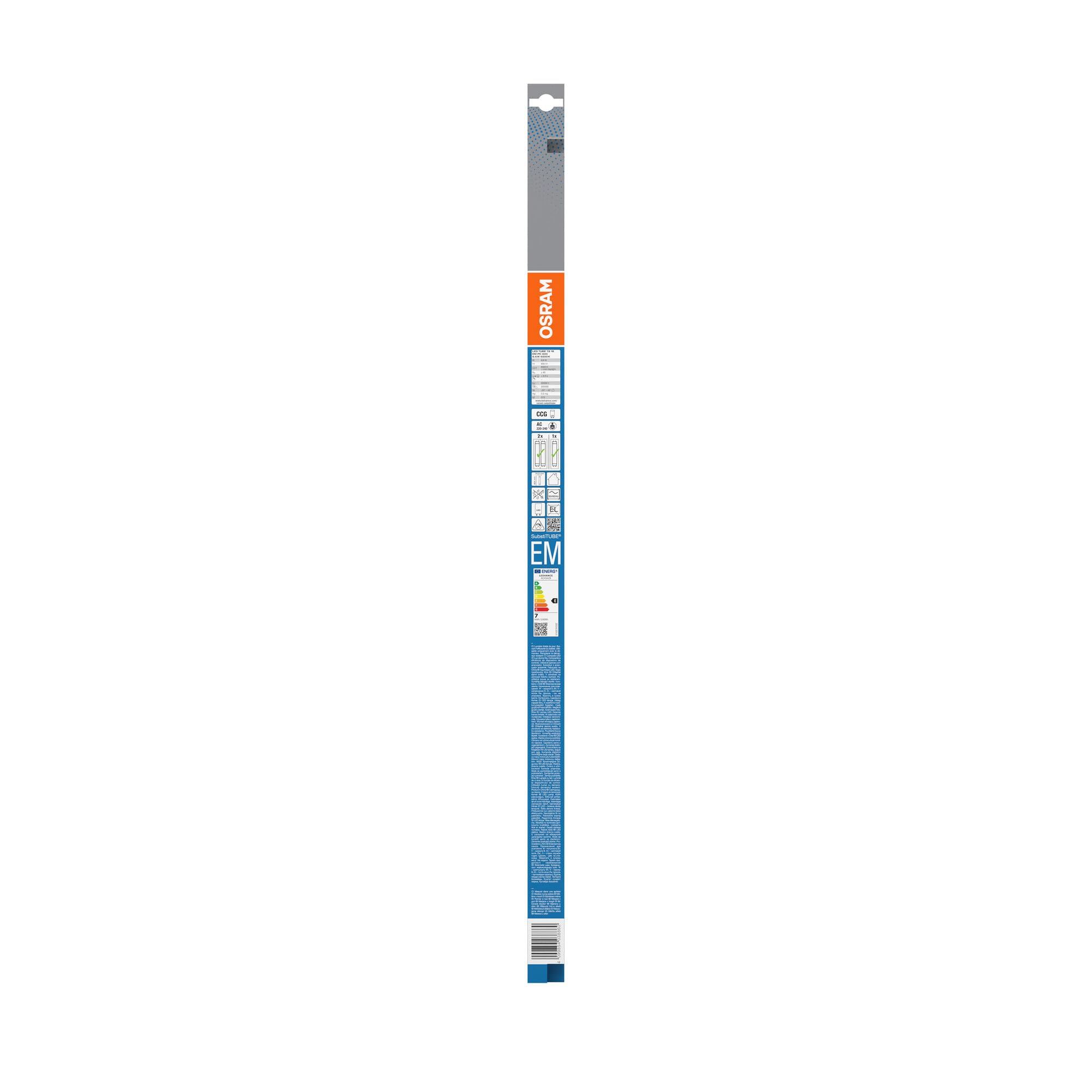 OSRAM SMART+ LED-Röhre 0,6m G13 6500K 8er Pack
