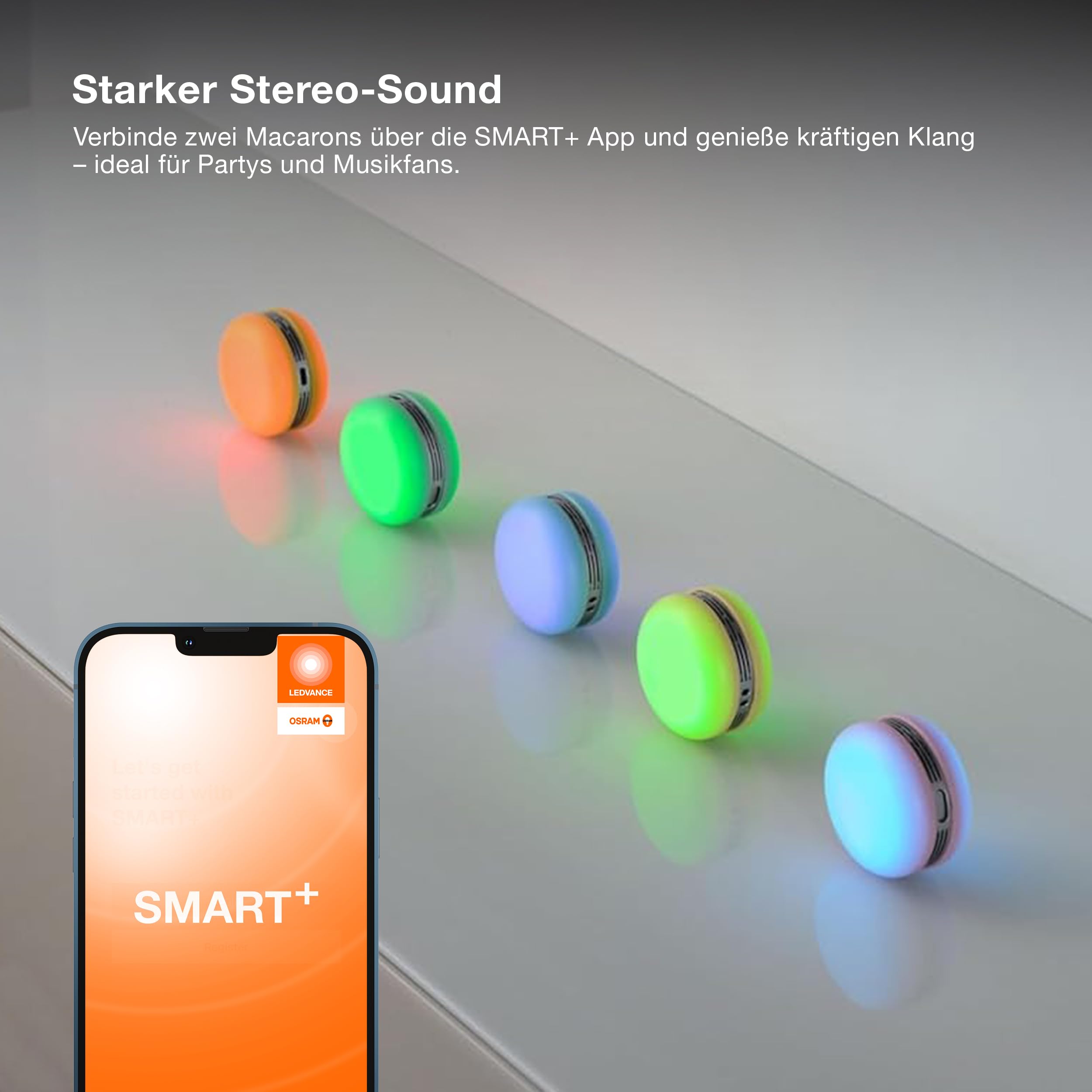 ams OSRAM SMART+ Macaron Bluetooth-Lautsprecher blau