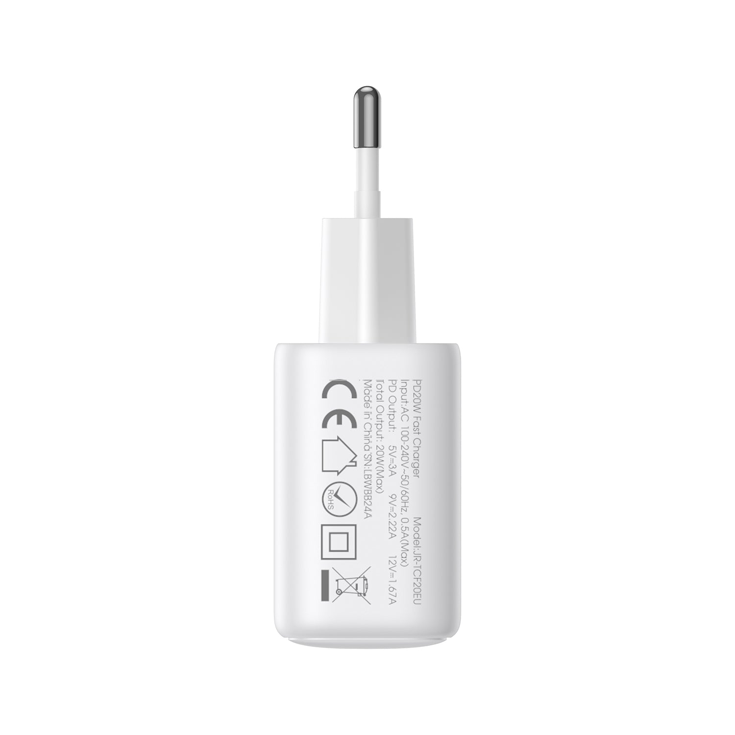 JOYROOM JR-TCF12 20W Dual USB-C Ladegerät weiß