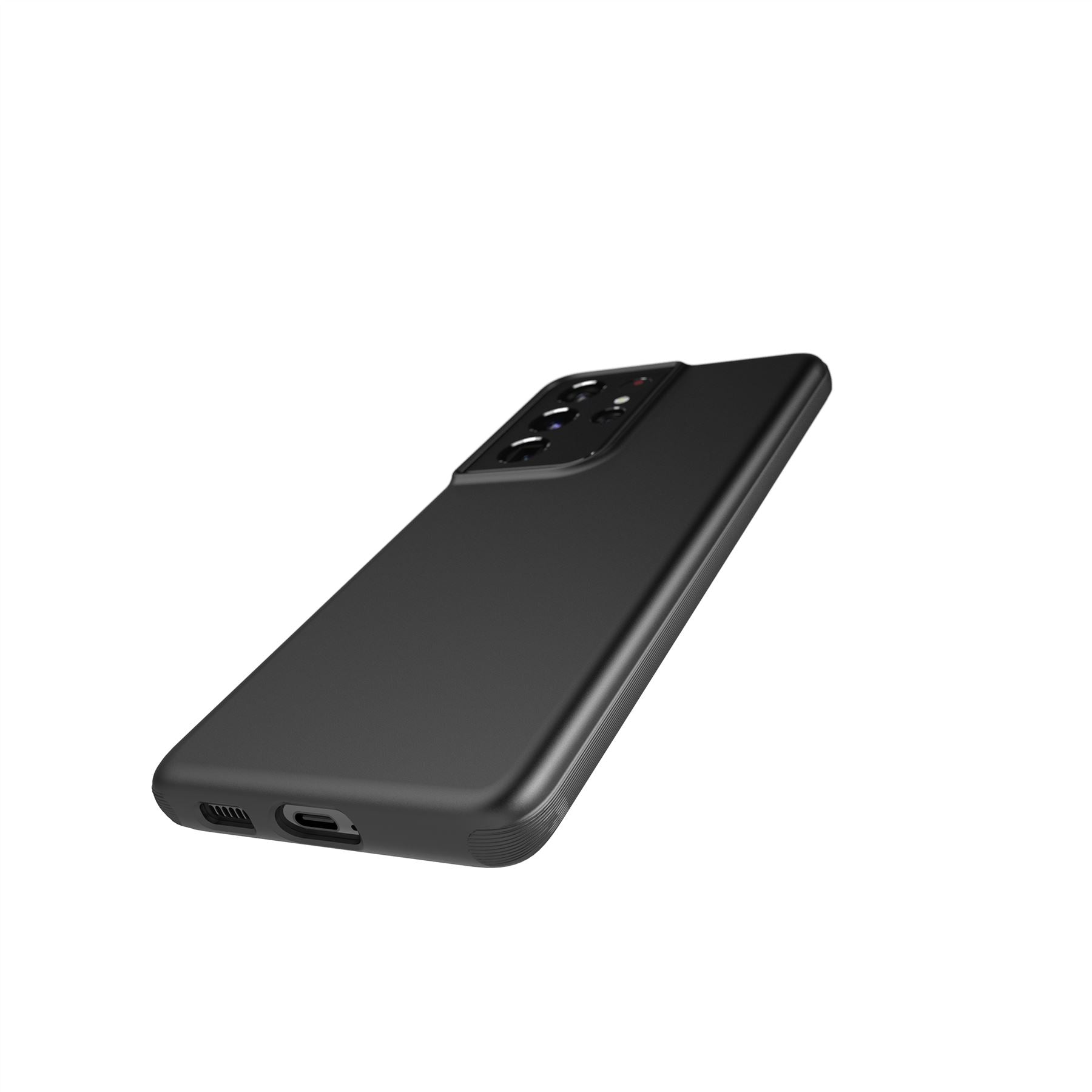 Tech21 Evo Slim Galaxy S21 Ultra 5G Hülle Charcoal Black Stoßschutz