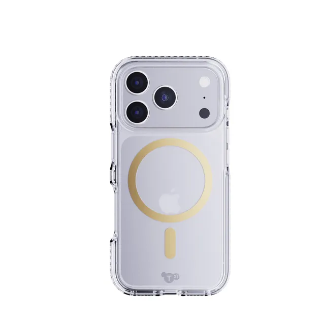 Tech21 EvoCrystal iPhone 17 Pro Handyhülle Metallic Gold MagSafe