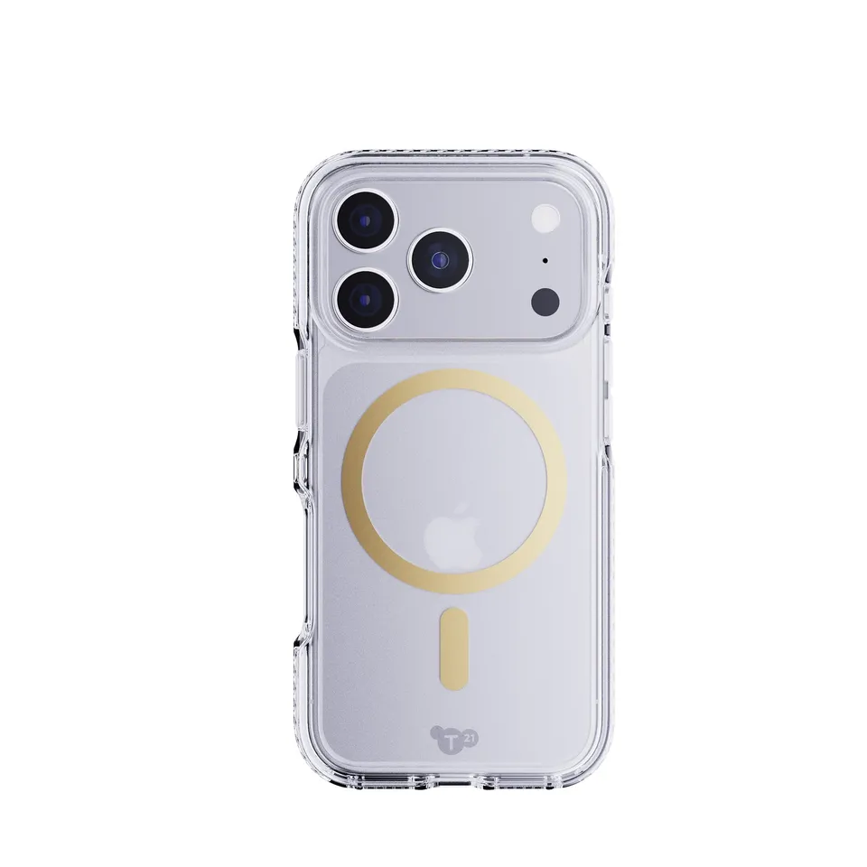 Tech21 EvoCrystal iPhone 17 Pro Handyhülle Metallic Gold MagSafe